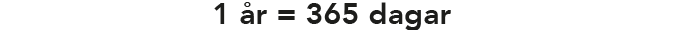 1 année   365 jours